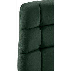 Conjunto de 2 sillas de comedor Tilde de terciopelo verde