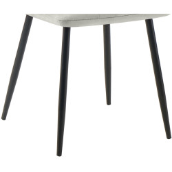 Conjunto de 2 sillas de comedor Tilde de terciopelo gris