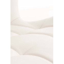 Conjunto de 4 cadeiras de sala de jantar Elda, pele sintética, brancas