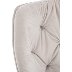 Insieme di 4 sedie Tanna in velluto grigio