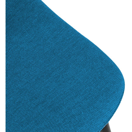 Conjunto de 4 cadeiras de jantar Napier em tecido azul