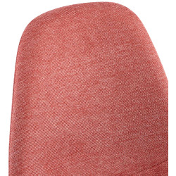 Ensemble de 4 chaises de salle à manger Napier en tissu orange