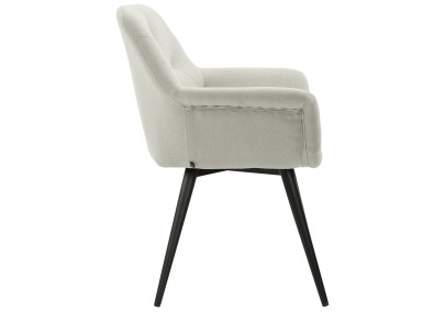 Cadeira de sala de jantar Langford, tecido bege