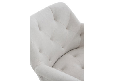 Chaise de salle à manger Langford, tissu beige