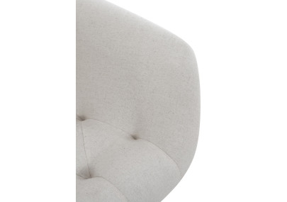 Cadeira de sala de jantar Langford, tecido bege