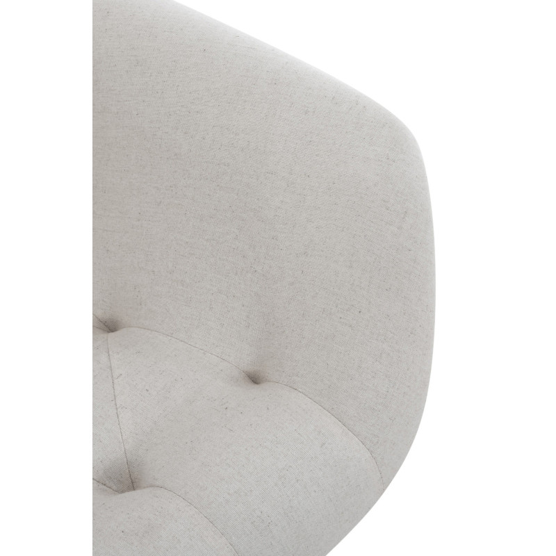 Chaise de salle à manger Langford, tissu beige