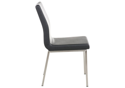 Ensemble de 2 chaises de salle à manger Colmar noires