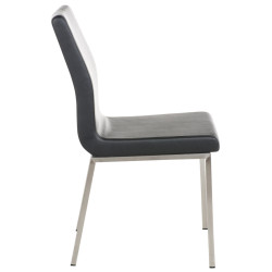 Conjunto de 2 sillas de comedor Colmar negras