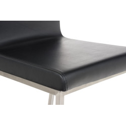 Conjunto de 2 sillas de comedor Colmar negras