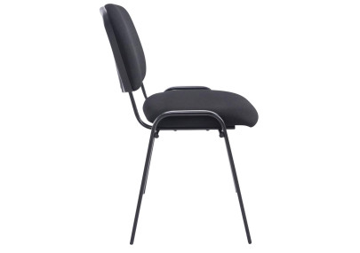 Conjunto de 4 cadeiras Ken XL, tecido preto