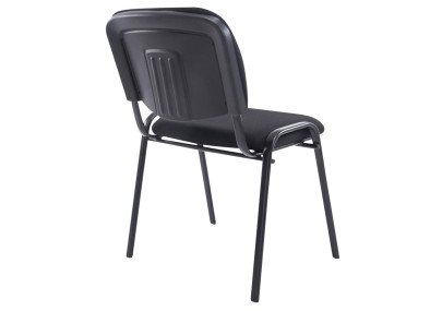 Ensemble de 4 chaises Ken XL, tissu noir