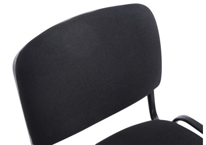 Ensemble de 4 chaises Ken XL, tissu noir