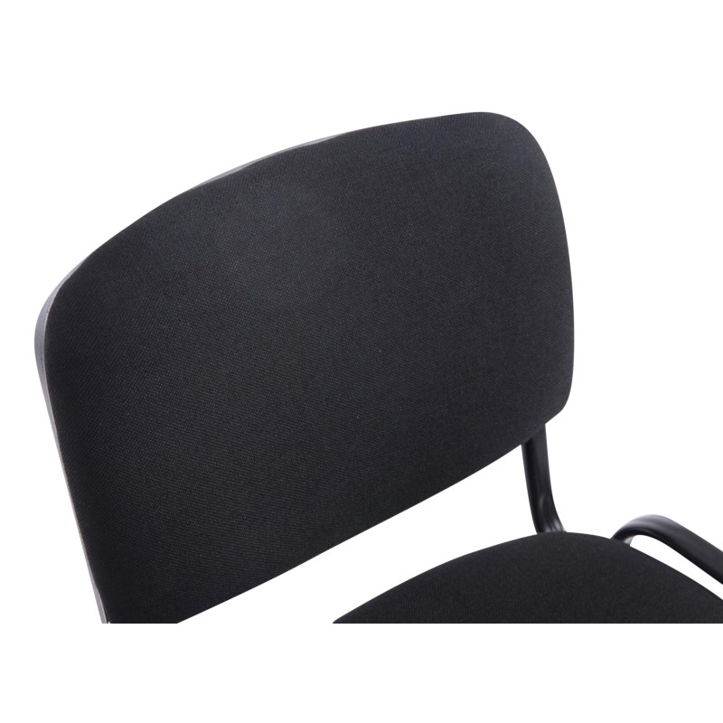 Conjunto de 4 sillas Ken XL, tela negra