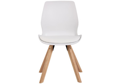 Chaise Luna, en plastique, blanche