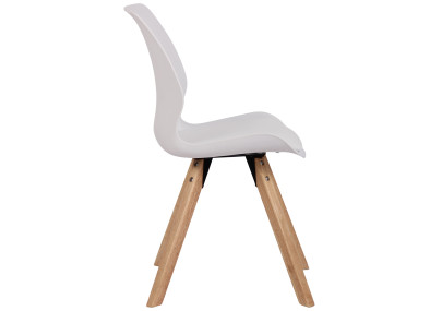 Chaise Luna, en plastique, blanche