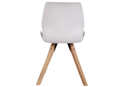 Chaise Luna, en plastique, blanche