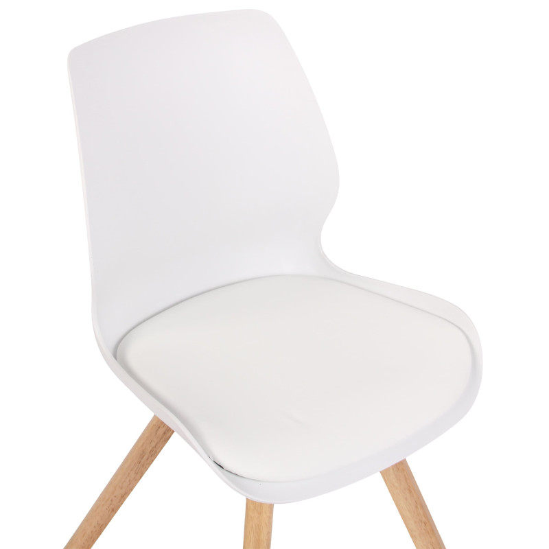 Chaise Luna, en plastique, blanche
