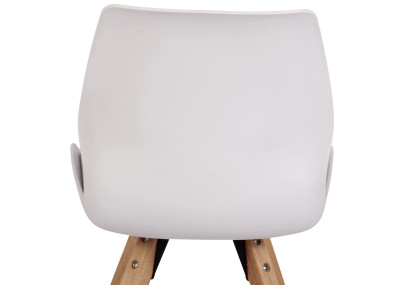 Chaise Luna, en plastique, blanche