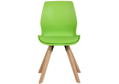 Chaise Luna, plastique vert
