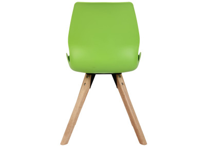 Chaise Luna, plastique vert