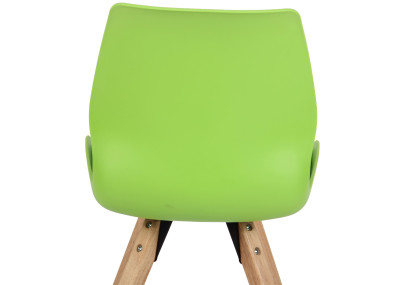 Chaise Luna, plastique vert