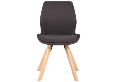 Chaise Luna, tissu noir