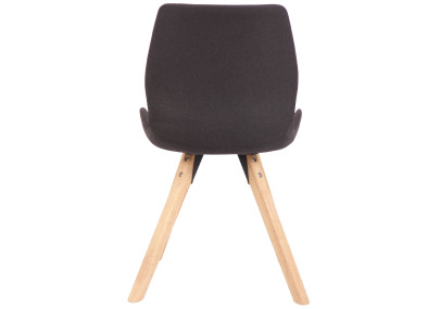 Chaise Luna, tissu noir