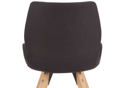 Chaise Luna, tissu noir