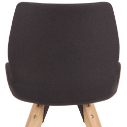 Sedia Luna, tessuto nero