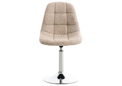Ensemble de 2 chaises Emil en tissu crème