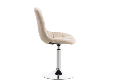 Ensemble de 2 chaises Emil en tissu crème