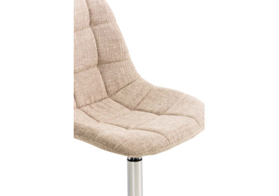 Ensemble de 2 chaises Emil en tissu crème