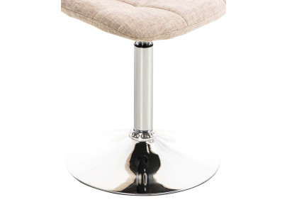 Ensemble de 2 chaises Emil en tissu crème