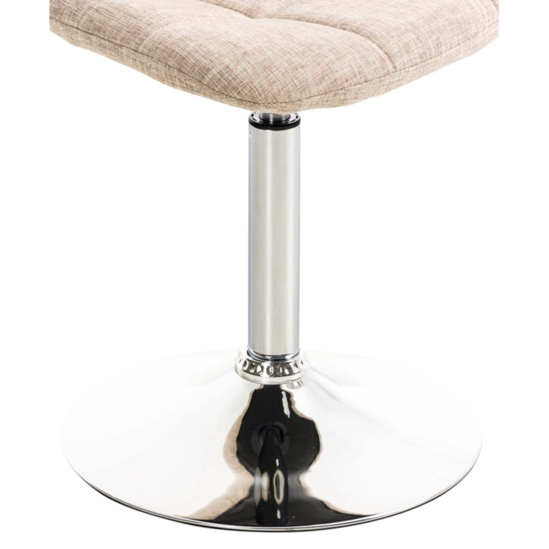 Coppia di sedie Emil in tessuto color crema