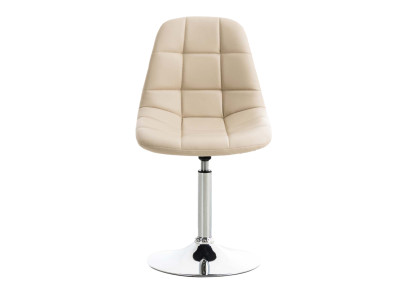 Conjunto de 2 sillas Emil en cuero sintético crema