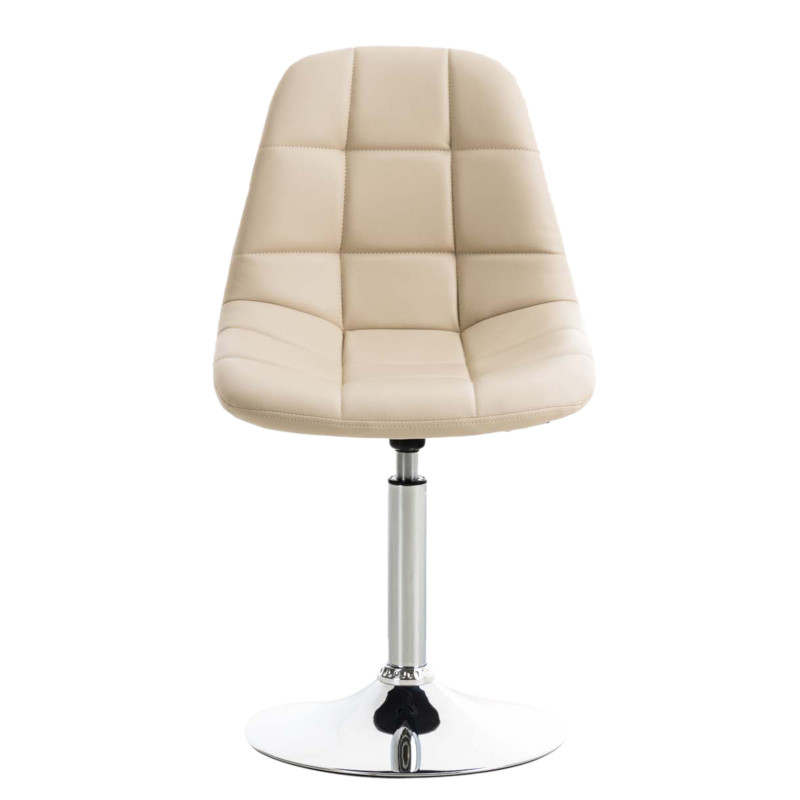 Ensemble de 2 chaises Emil en similicuir crème