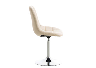 Ensemble de 2 chaises Emil en similicuir crème