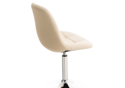 Ensemble de 2 chaises Emil en similicuir crème