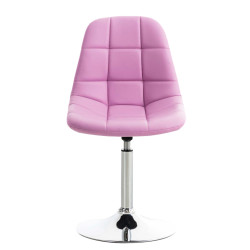 Coppia di sedie Emil in ecopelle rosa