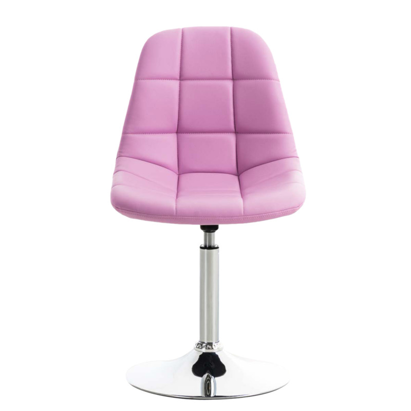 Coppia di sedie Emil in ecopelle rosa