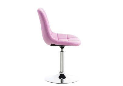 Conjunto de 2 sillas Emil en cuero sintético rosa