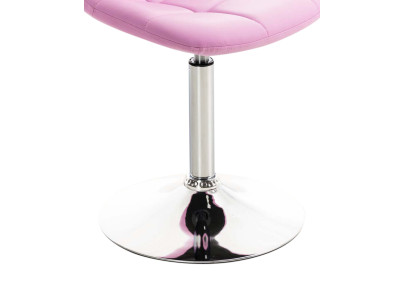 Ensemble de 2 chaises Emil en similicuir rose