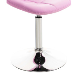 Coppia di sedie Emil in ecopelle rosa