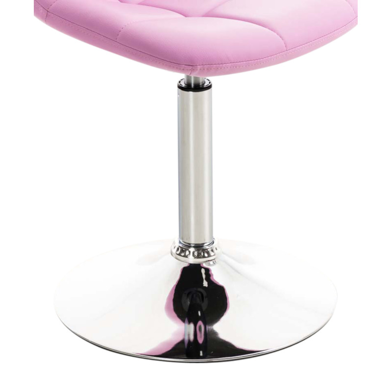 Coppia di sedie Emil in ecopelle rosa