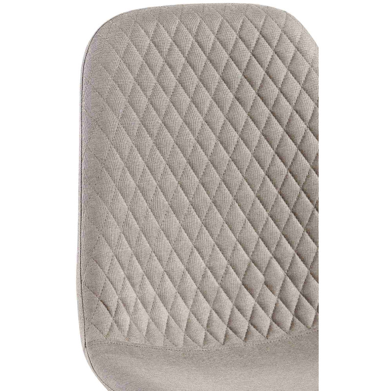 Ensemble de 4 chaises Giverny en tissu gris