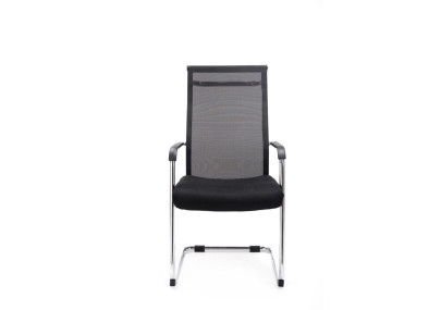 Ensemble de 2 chaises visiteurs Brenda noires