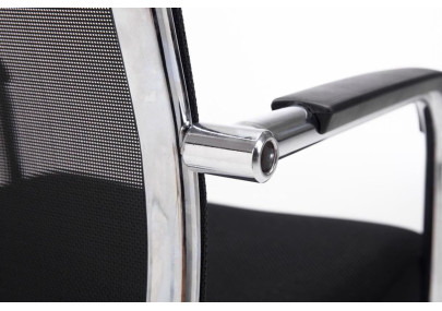 Ensemble de 2 chaises visiteurs Brenda noires