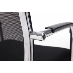 Coppia di 2 sedie visitatore Brenda nere