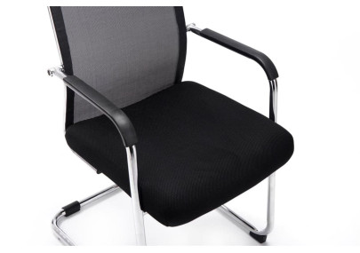 Ensemble de 2 chaises visiteurs Brenda noires