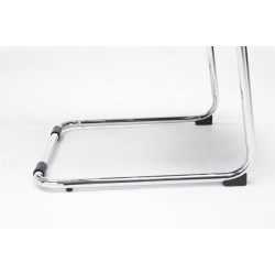 Ensemble de 2 chaises visiteurs Brenda noires